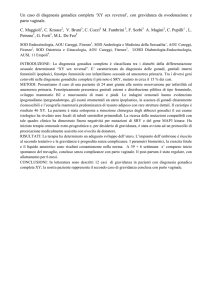 Un caso di disgenesia gonadica completa `XY sex reversal`, con