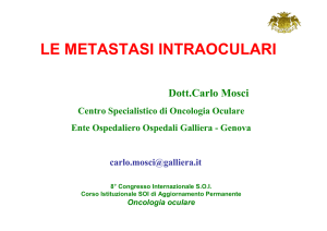 Le metastasi intraoculari