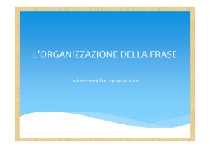 (Microsoft PowerPoint - L`organizzazione della frase [Sola lettura