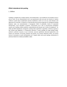 Effetti indesiderati dei peeling L. Celleno