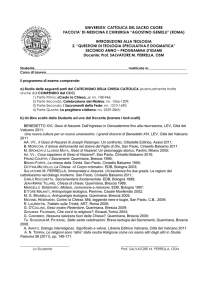 universita` cattolica del sacro cuore facolta` di medicina e chirurgia