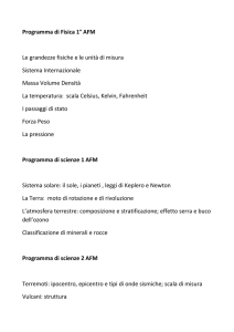 Programma di Fisica 1° AFM Le grandezze