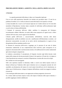 Fertilità femminile dopo i 40 anni