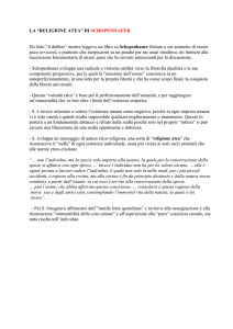 la “religione atea” di schopenhauer