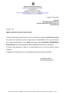 circolare 255 - spettacolo musicale in lingua francese