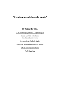 Il melanoma del canale anale