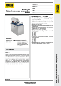 Accessori Addolcitore acqua automatico a sale