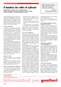 Il bambino che soffre di epilessia