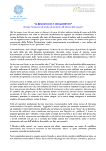 “IL BISOGNO DI UN CHIARIMENTO” (Evitare l`irragionevole rischio