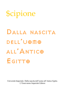 Dalla nascita dell`uomo all`Antico Egitto