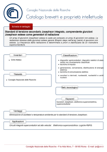 Standard di tensione secondario Josephson integrato