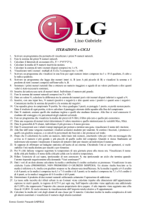 Esercizi Cicli
