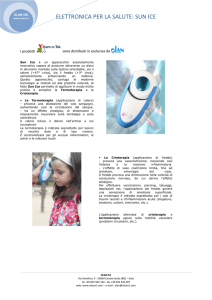 elettronica per la salute: sun ice