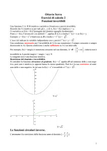 Funzioni inverse - Digilander