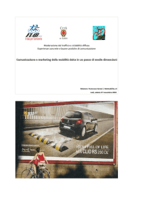 Comunicazione e marketing della mobilità dolce in un paese di