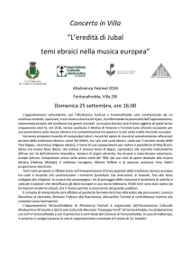 L`eredità di Jubal temi ebraici nella musica europea