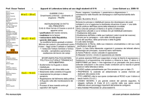 Schema del profilo culturale dell`età augustea