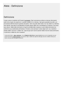 Allele - Definizione - Magazine Delle Donne