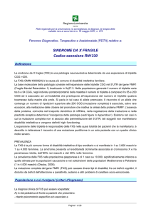 sindrome da x fragile