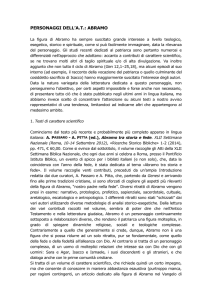PERSONAGGI DELL`A.T.: ABRAMO