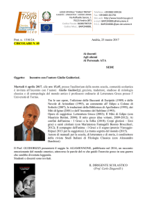 Circolare n. 85 - Liceo Carlo Troya