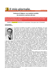 Sindrome di Sjögren: una malattia invisibile da conoscere e portare