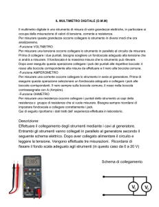 Esercitazioni di laboratorio