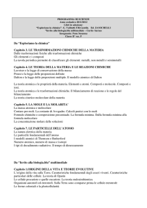 Da “Esploriamo la chimica” Capitolo 3. LE