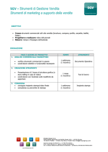 SGV – Strumenti di Gestione Vendita Strumenti di marketing a