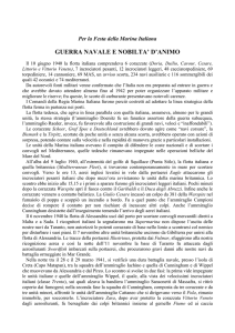 guerra navale e nobilta` d`animo