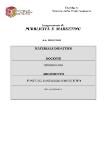 pubblicità e marketing