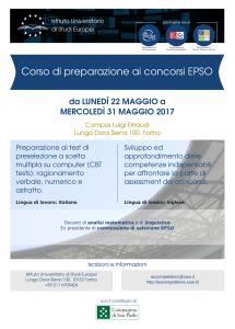Corso di preparazione ai concorsi EPSO