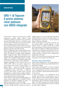 GRS-1 di Topcom Il primo sistema rover palmare con GNSS integrato