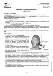 Informazioni al paziente sull`intervento di
