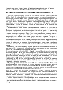 Le lesioni muscolari possono essere classificate in lesioni muscolari