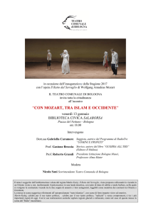 “CON MOZART, TRA ISLAM E OCCIDENTE”