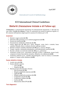 Blefariti (Valutazione Iniziale e di Follow-up)