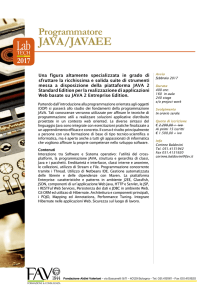 Scarica la scheda descrittiva del corso Programmatore JAVA/JAVAEE