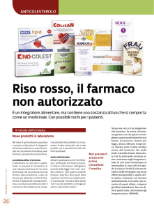 Riso rosso, il farmaco non autorizzato