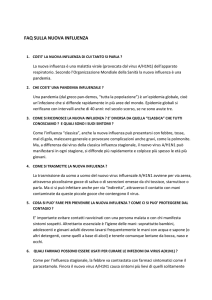 faq sulla nuova influenza