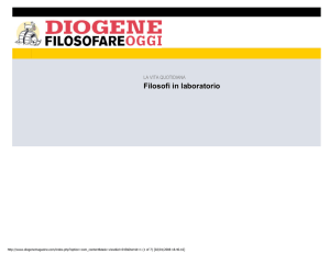 Diogene Filosofare Oggi
