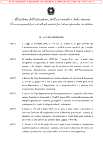 Ministero dell`Istruzione, dell` Università e della Ricerca