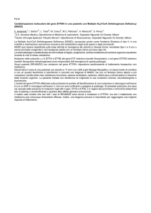 P416 Caratterizzazione molecolare del gene ETFDH in