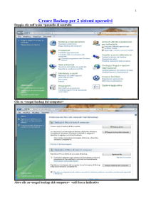 Creare Backup per 2 sistemi operativi
