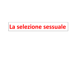 La selezione sessuale