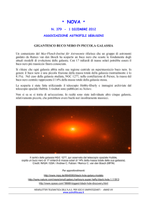 Gigantesco buco nero in una piccola galassia