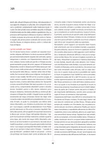 denti alle attuali Etiopia ed Eritrea, introducendovi il suo apporto