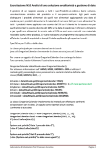 Esercitazione N10 Analisi di una soluzione