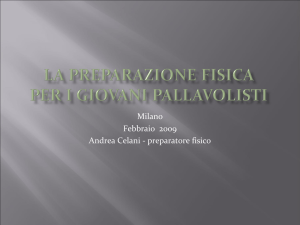 L`allenamento della forza nella pallavolo giovanile