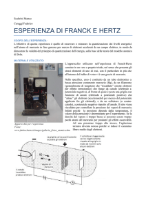 Relazione di Federico Caruggi e Matteo Scaltritti 5 A